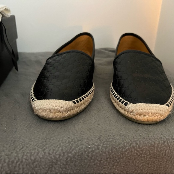 GUCCI 567106 LEATHER ESPADRILLES -Black Women’s Euro 40.5, with box and dust bag - Picture 4 of 8